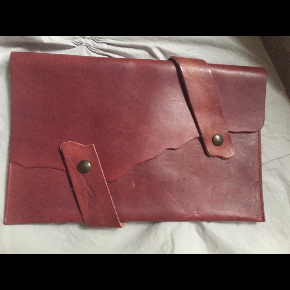 Pratesi Firenze Oxblood Leather Folio 11x7”